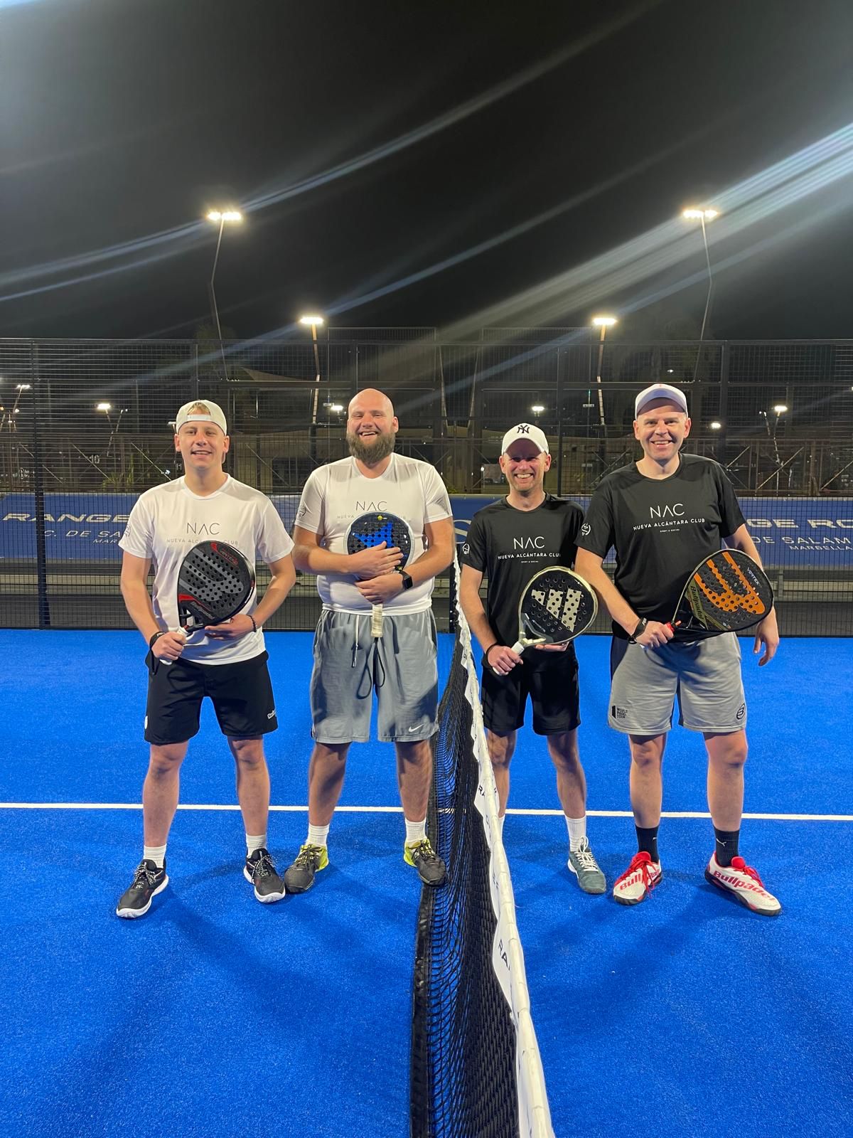 Gezellige groepsfoto na de wedstrijden